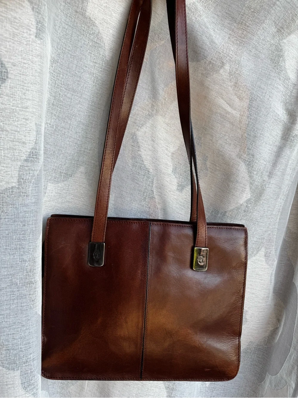 Gianni Conti Brown Leather Shoulder Bag